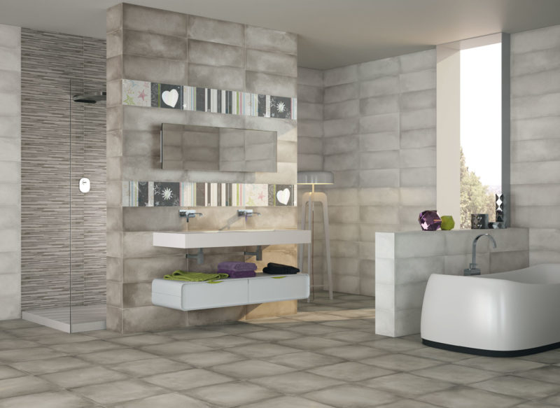 dark grey tile bathroom ideas