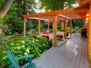 covered decking ideas uk
