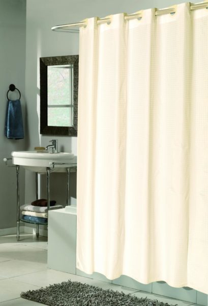 burlap shower curtain ideas