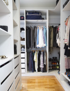 closet ideas for small walk-in closet