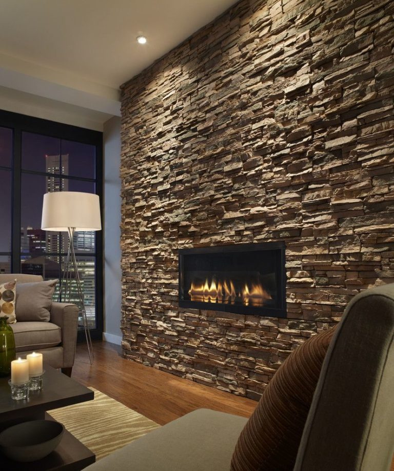 25 Most Popular Fireplace Tiles Ideas This Year You Need To Know   Stone Fireplace 768x918 