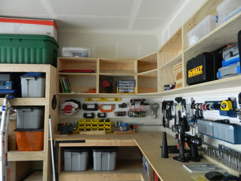 unfinished garage wall ideas